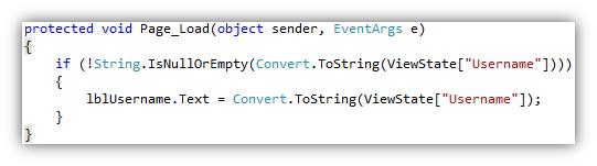To retrieve Value from a View State, follow the command given below.