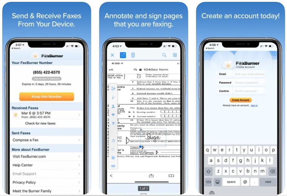 Fax Burner: Send and Receive Fax from iPad
