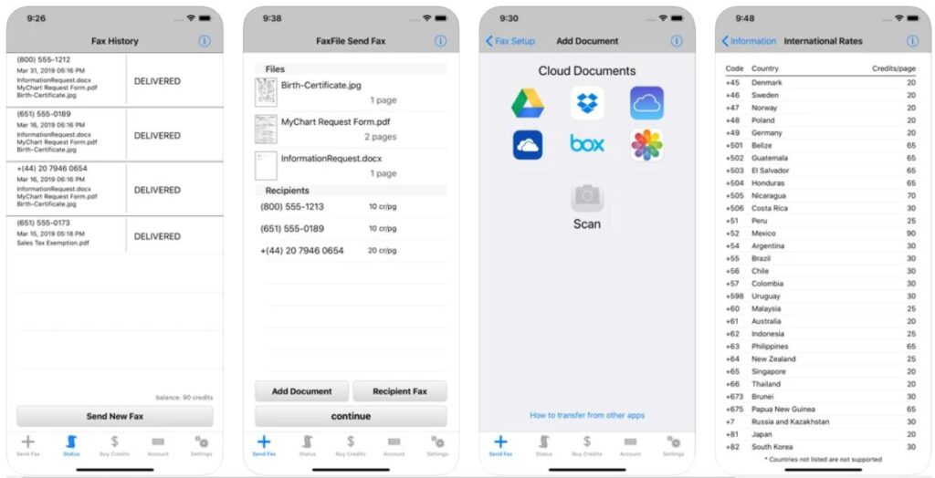 FaxFile the best fax app for iPhone, iPad and Apple Watch