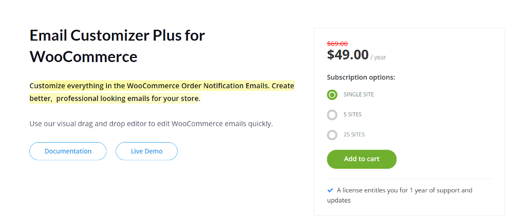WooCommerce email customizer