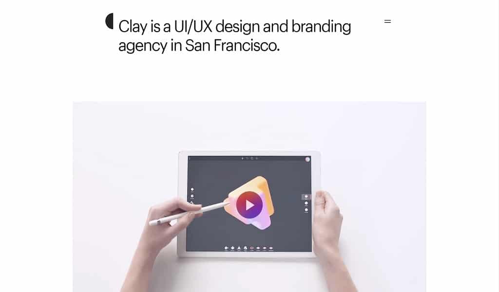 Clay - full-service UX/UI design and branding company