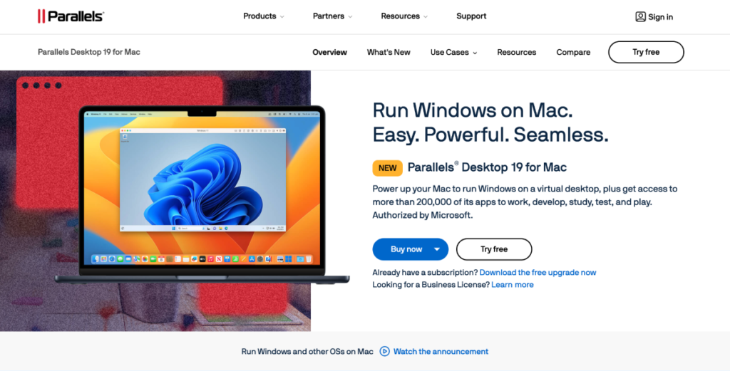 Parallels Desktop - Virtualization Tools for Running .exe Files on Mac