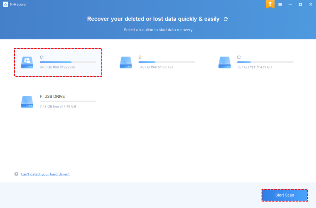 Recover deleted files from Hard Drive